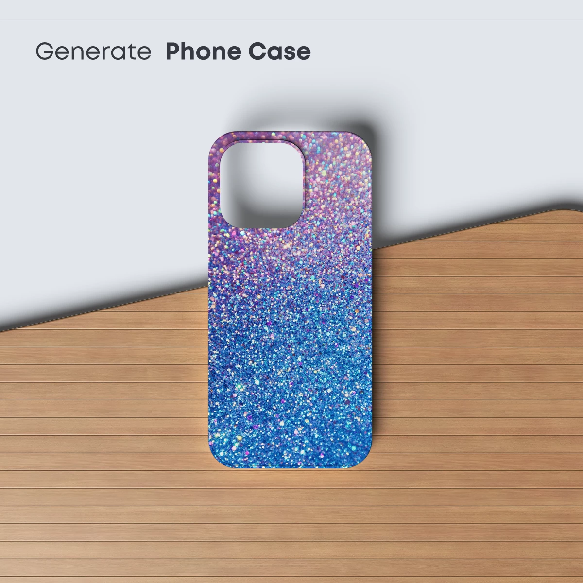 Glitter Gradient Odyssey: Blue to Purple Sparkle - Image 3