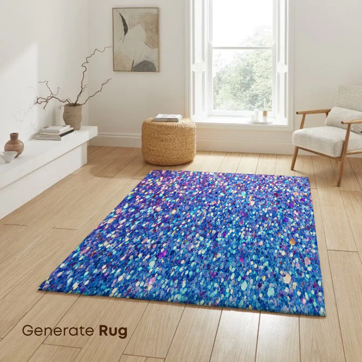 Glitter Gradient Odyssey: Blue to Purple Sparkle - Image 6