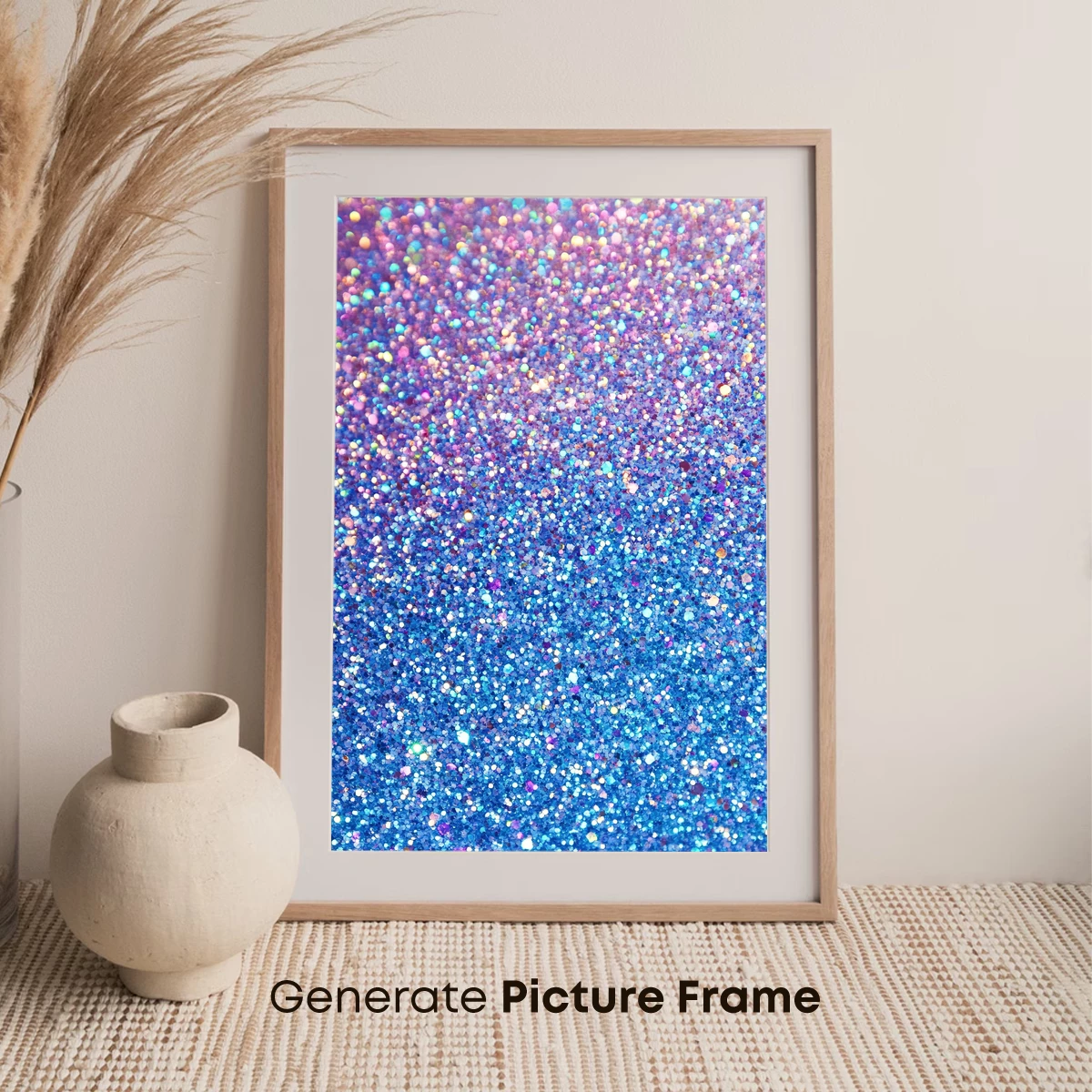 Glitter Gradient Odyssey: Blue to Purple Sparkle - Image 7