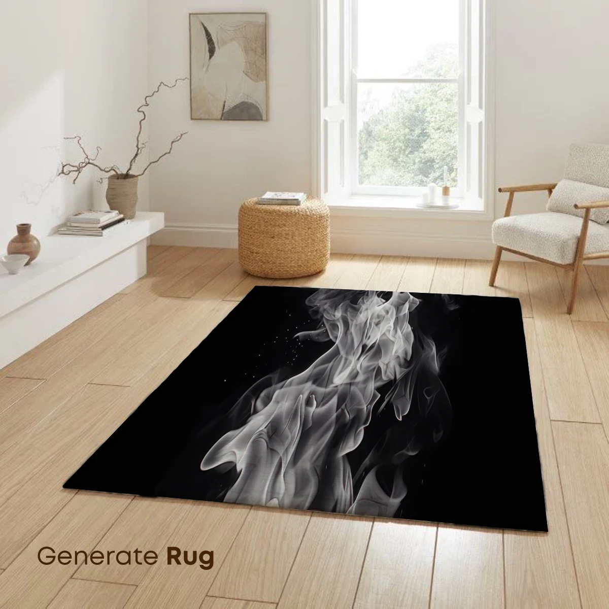Ethereal Smoke Dance: Monochrome Elegance - Image 6