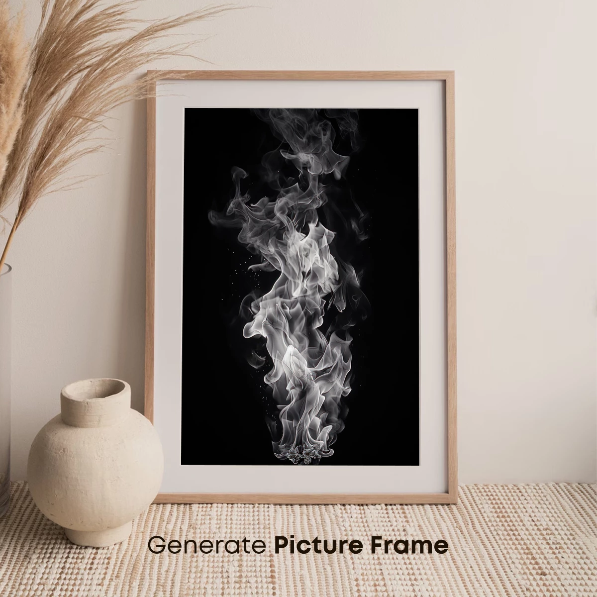 Ethereal Smoke Dance: Monochrome Elegance - Image 7