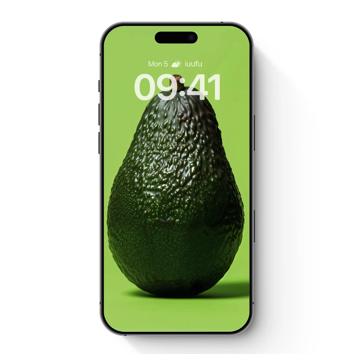 Avocado in Vibrant Green: Textured Perfection