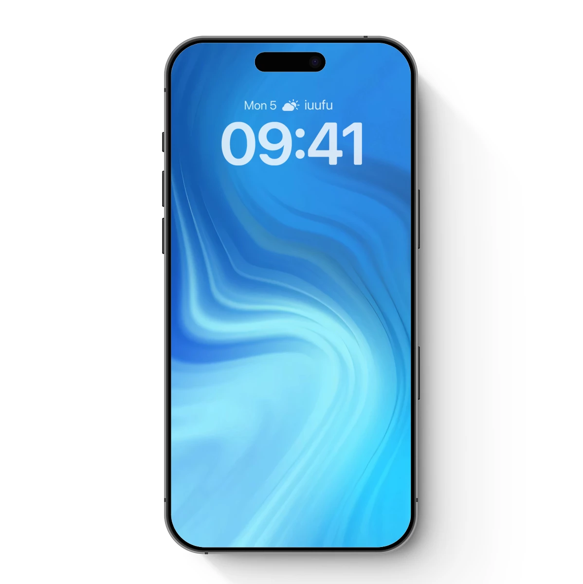 Blue Swirl Elegance: Abstract Fluidity