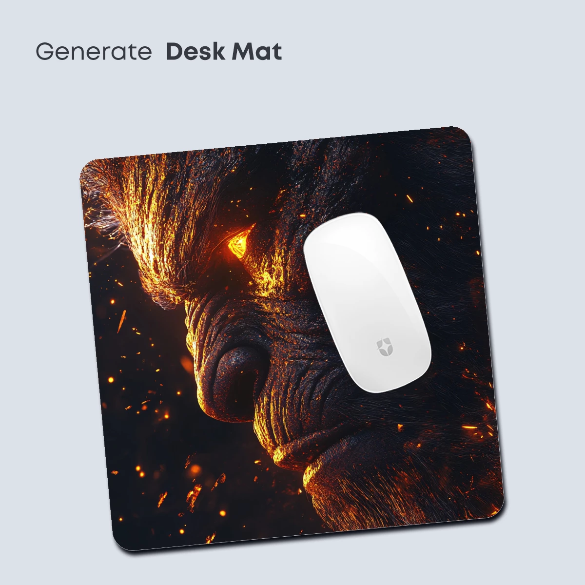 Fiery Ape: Mythic Beast in Ember Light - Image 4