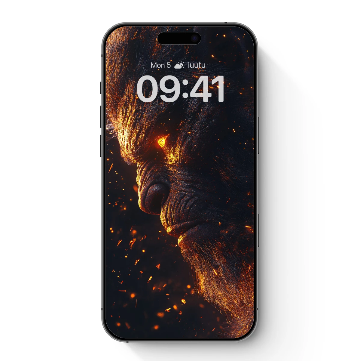 Fiery Ape: Mythic Beast in Ember Light