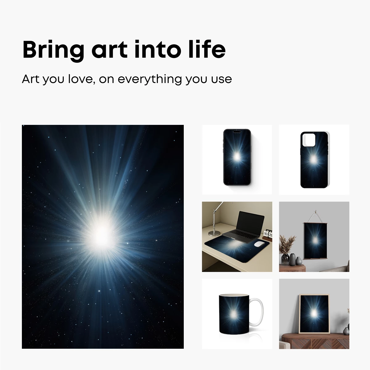 Cosmic Burst: Radiant Starlight in the Abyss - Image 2