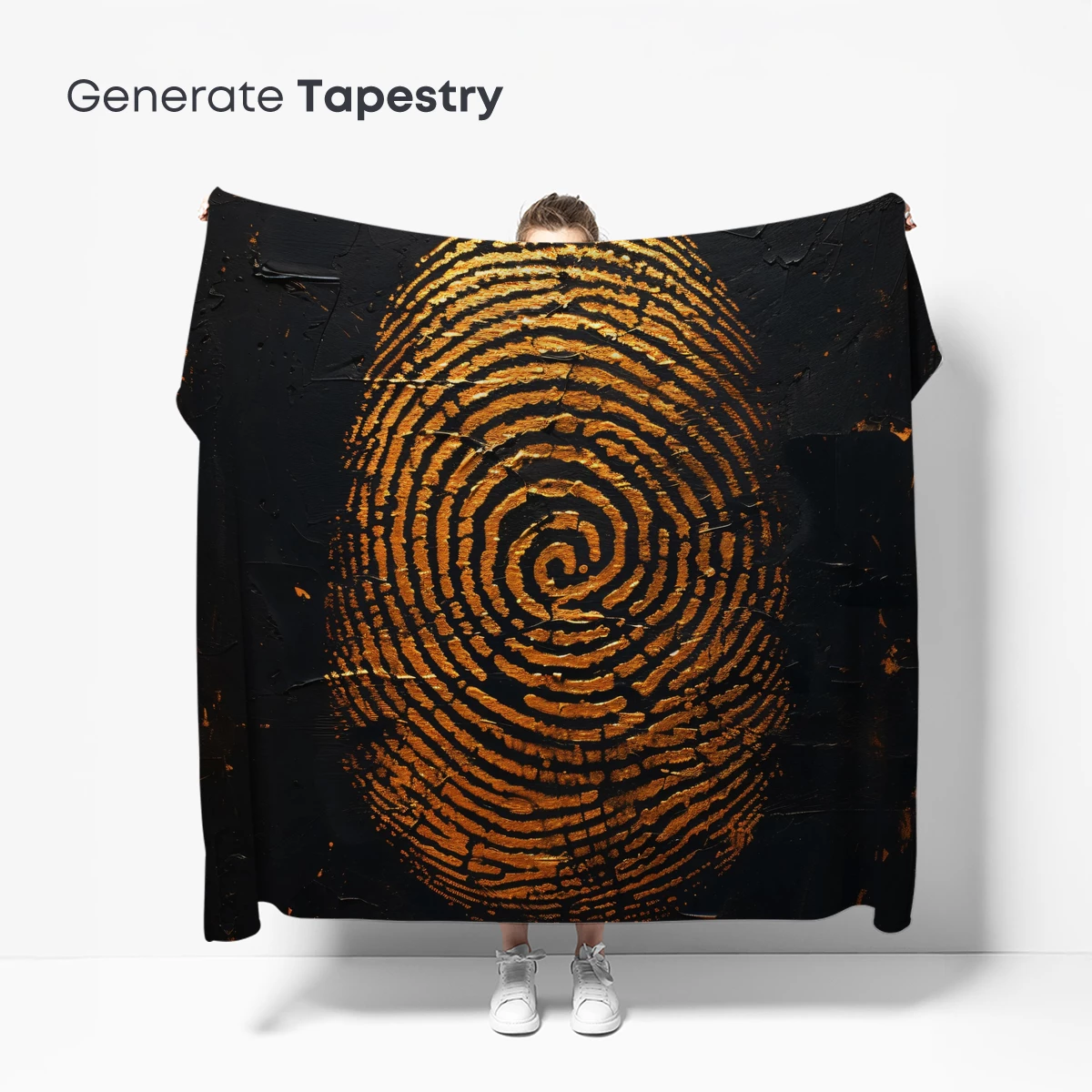 Golden Spiral Whirl: Enigmatic Fingerprint Art - Image 5