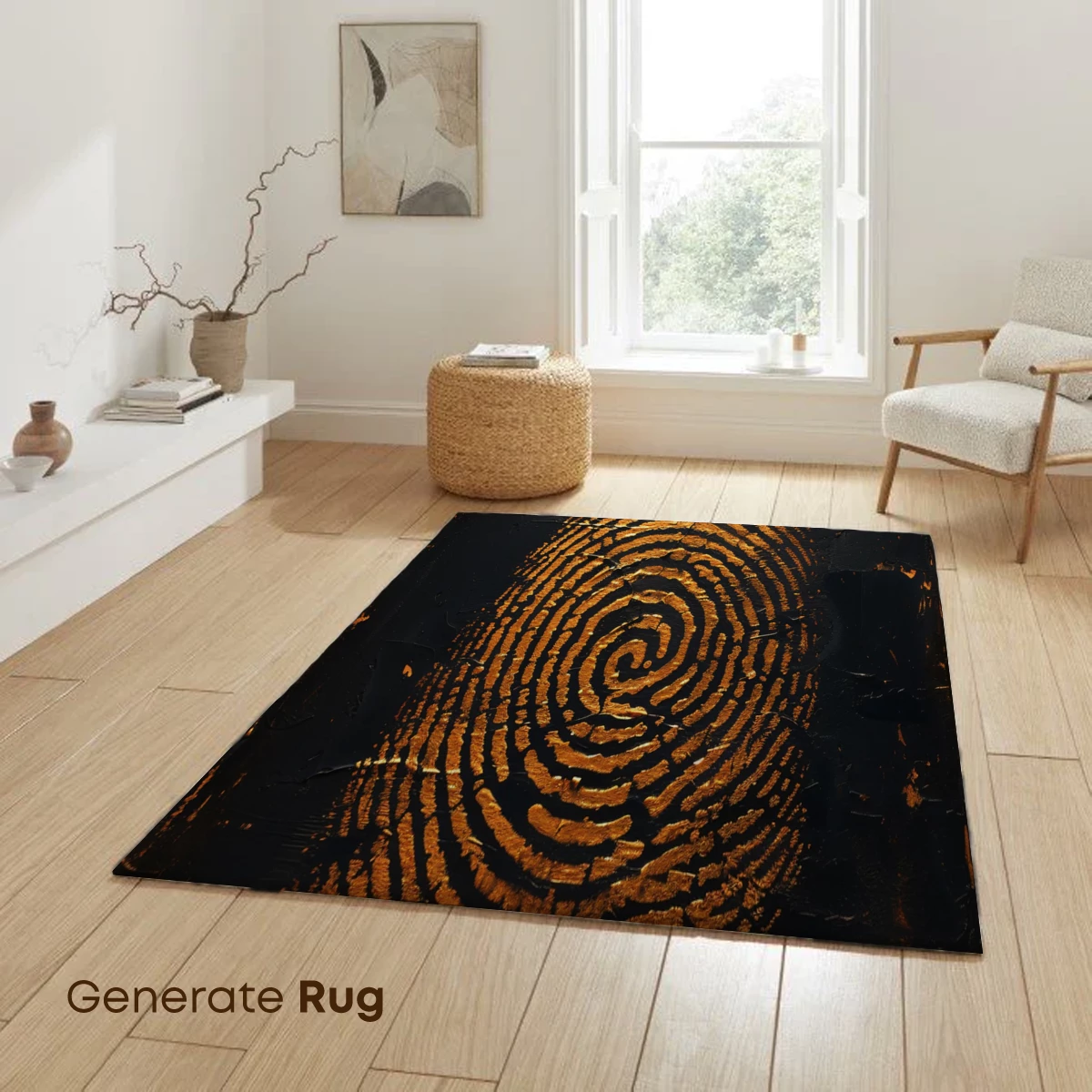Golden Spiral Whirl: Enigmatic Fingerprint Art - Image 6
