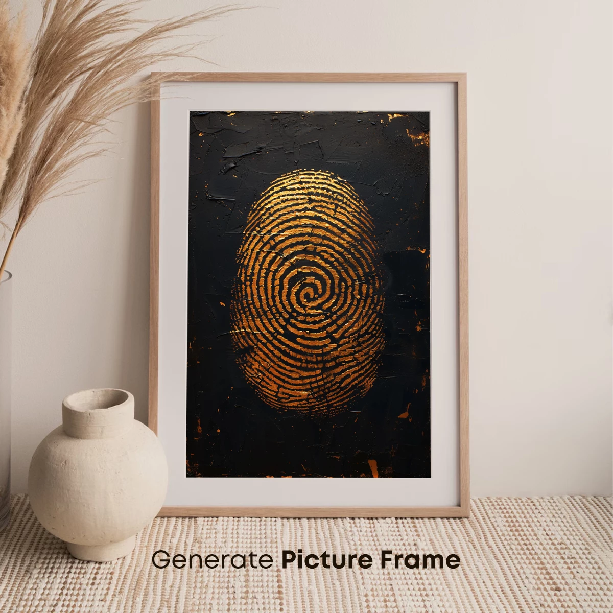 Golden Spiral Whirl: Enigmatic Fingerprint Art - Image 7