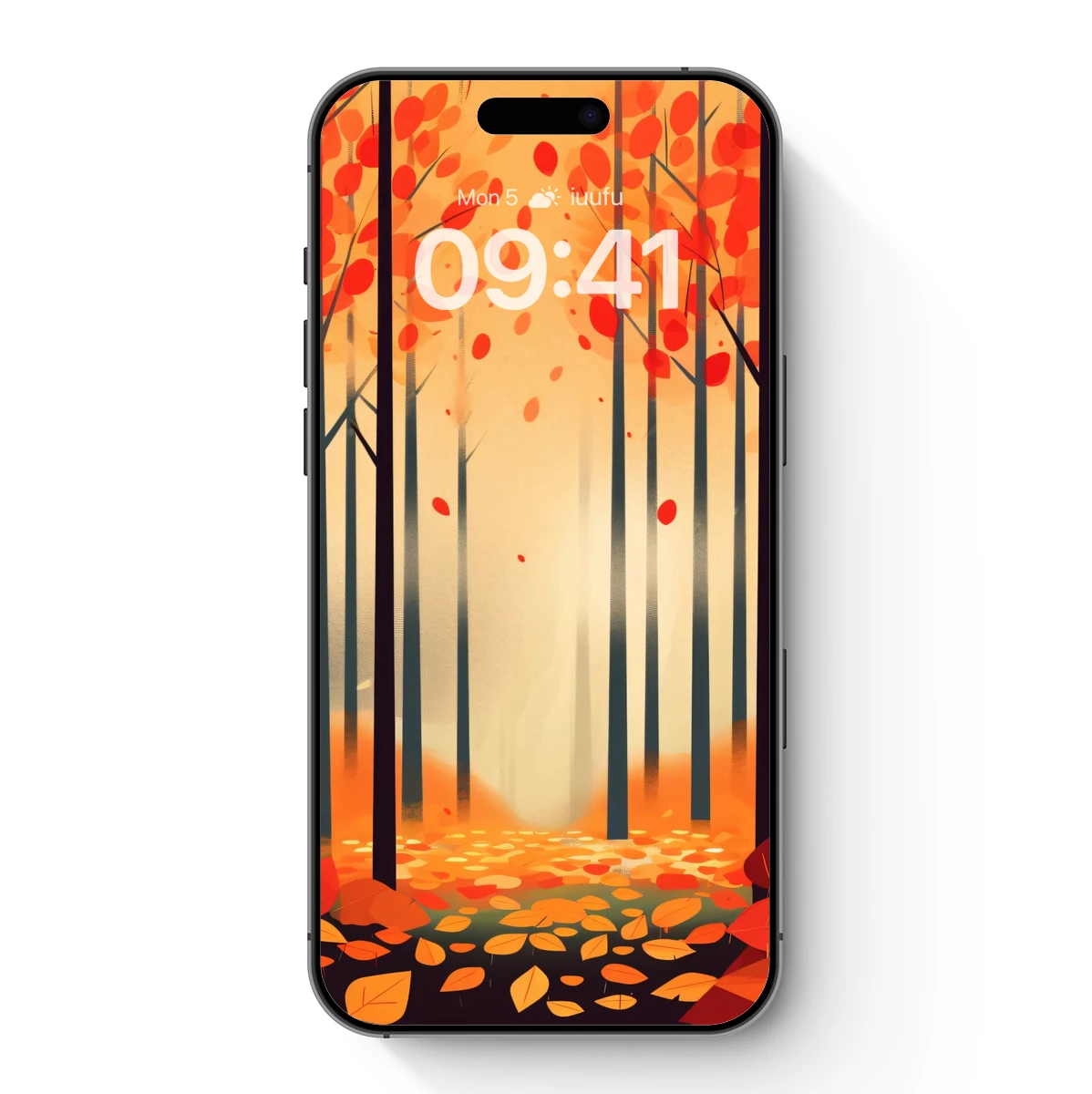 Autumnal Forest Glow: A Symphony of Falling Leaves