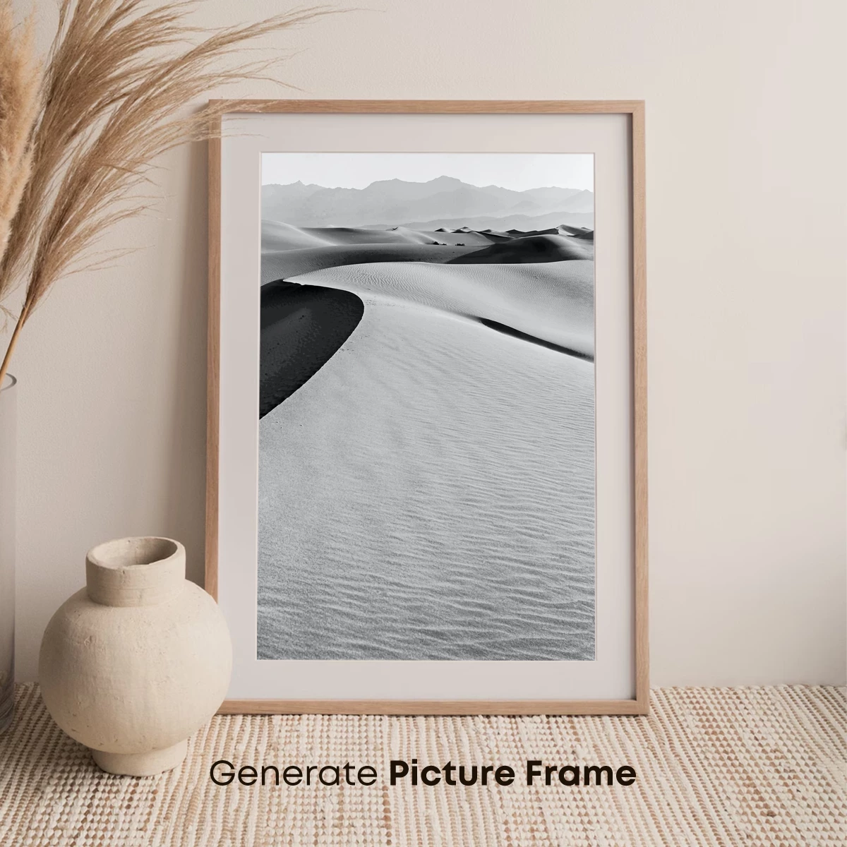 Eternal Sands: Monochrome Dunes in Harmony - Image 7