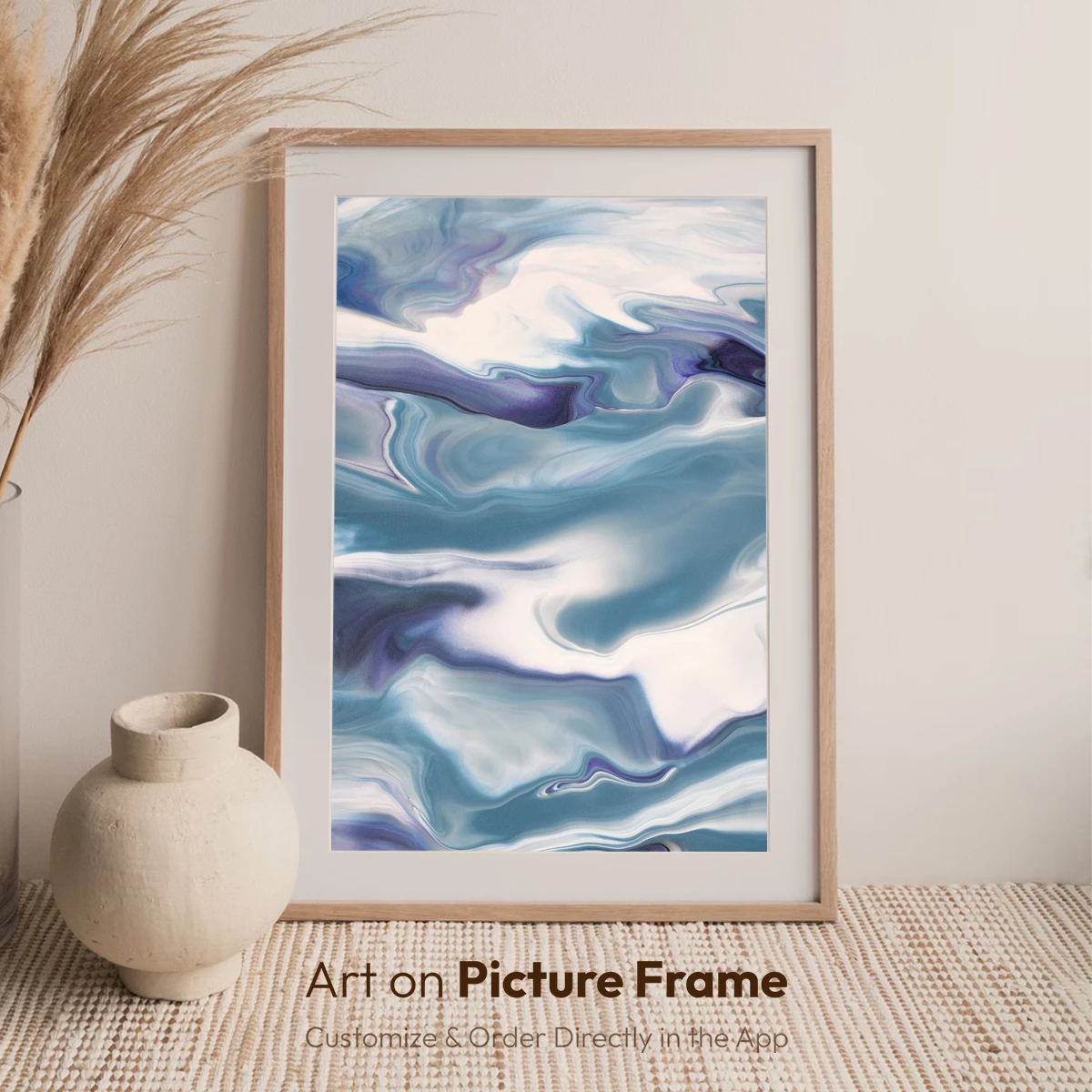 Ethereal Ocean Waves: Abstract Fluid Art - Image 7