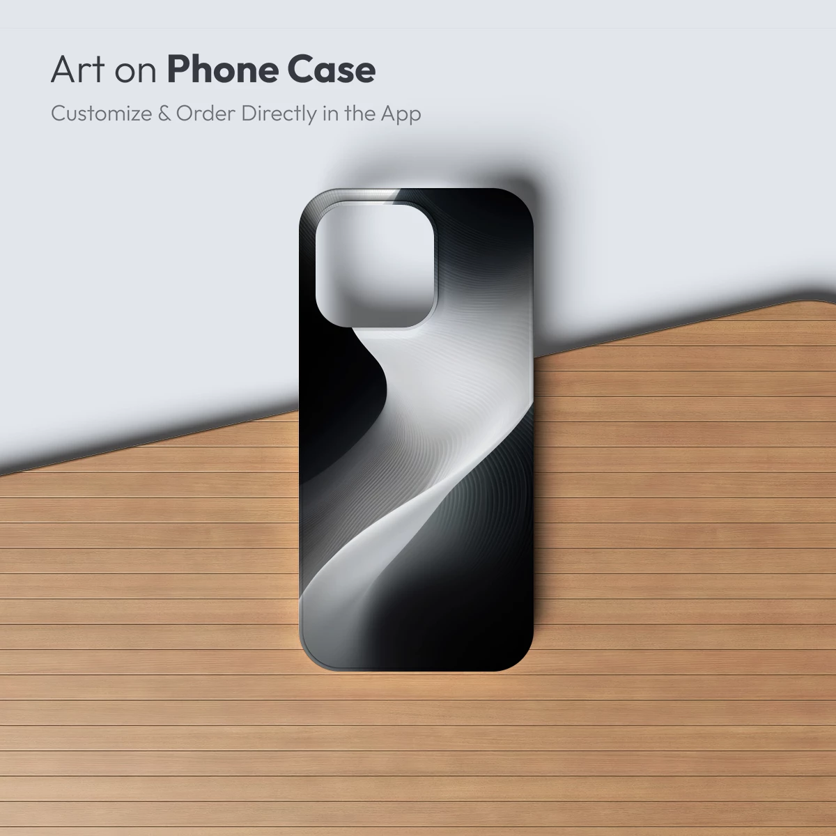 Elegant Monochrome Waves: A Dance of Light and Shadow - Image 3