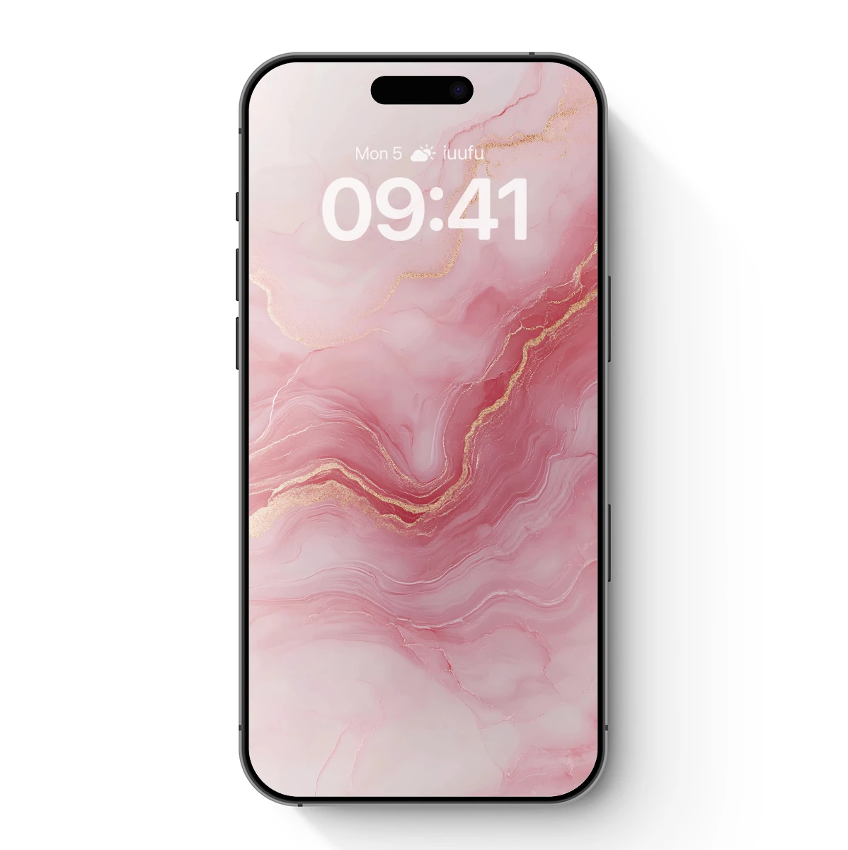 Blush Marble Elegance with Golden Veins