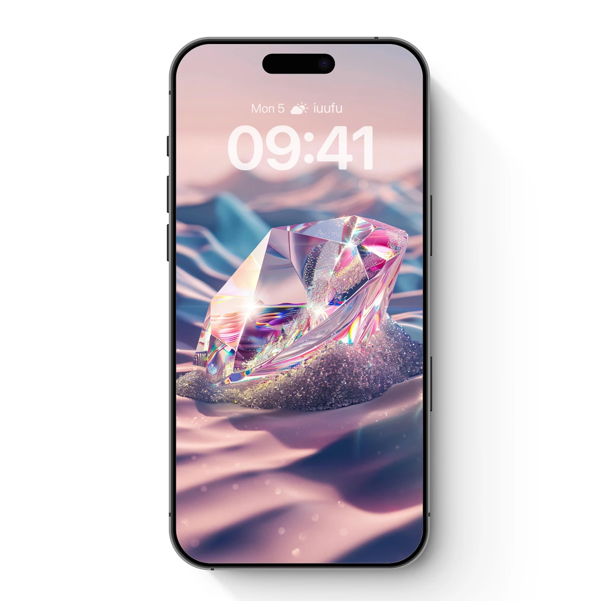 Crystal Diamond in Pastel Dreamscape