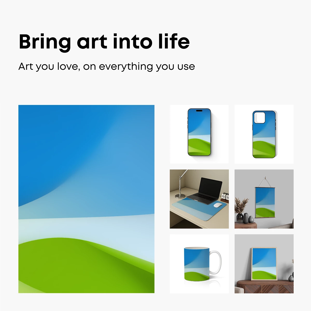 Fluid Chromatics: Blue and Green Waves - Image 2