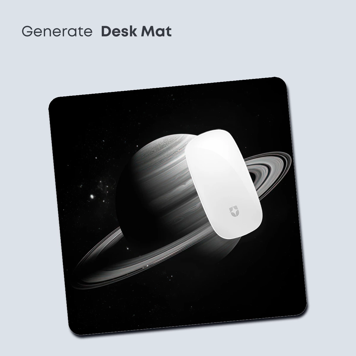 Eternal Saturn: Cosmic Elegance in Monochrome - Image 4