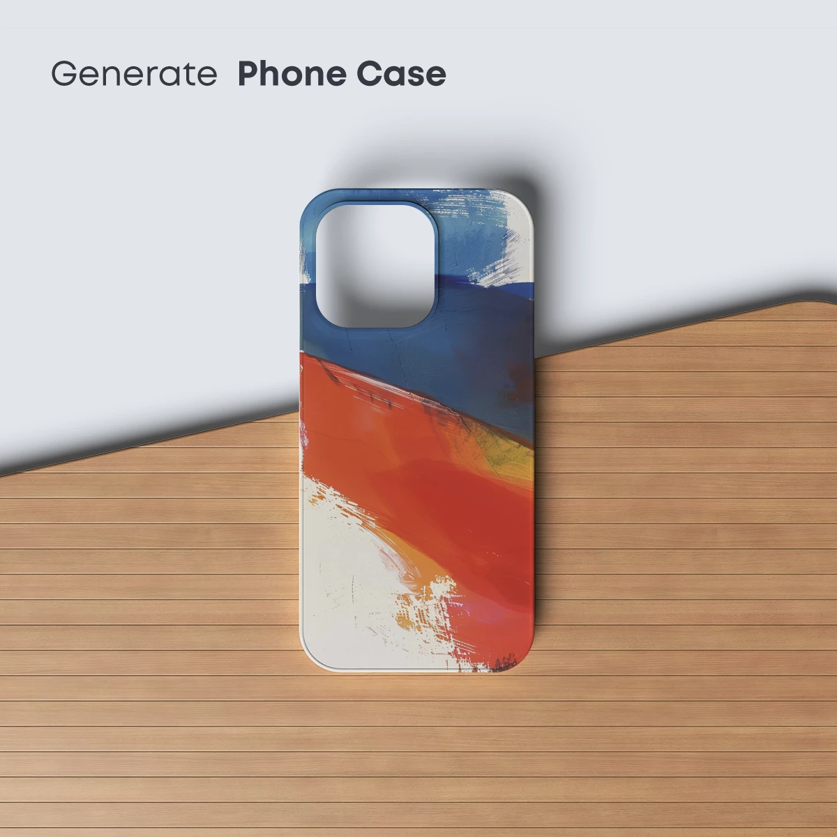 Abstract Horizon: Red and Blue Fusion - Image 3