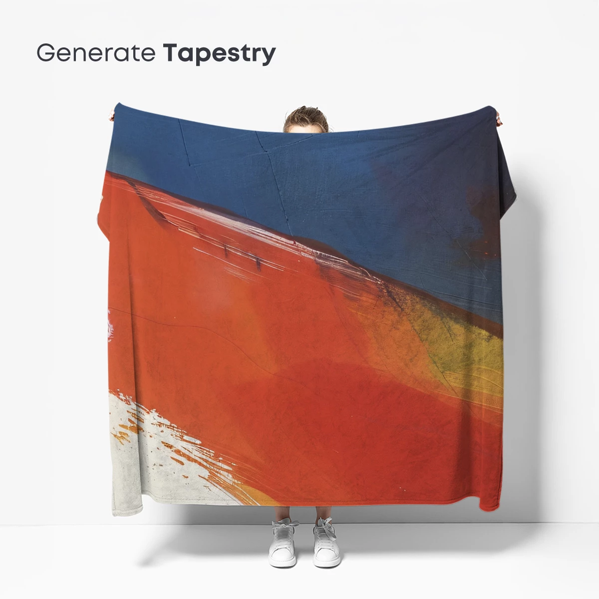 Abstract Horizon: Red and Blue Fusion - Image 5