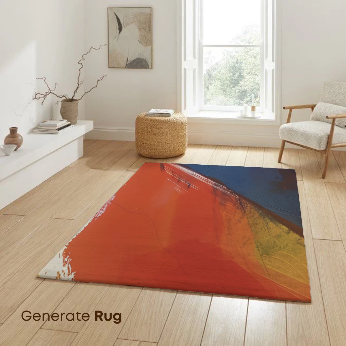 Abstract Horizon: Red and Blue Fusion - Image 6