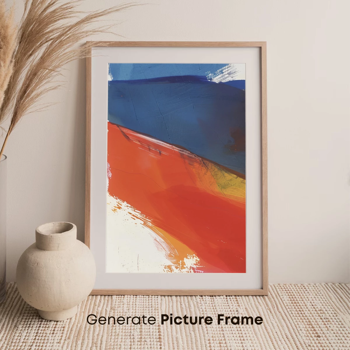 Abstract Horizon: Red and Blue Fusion - Image 7