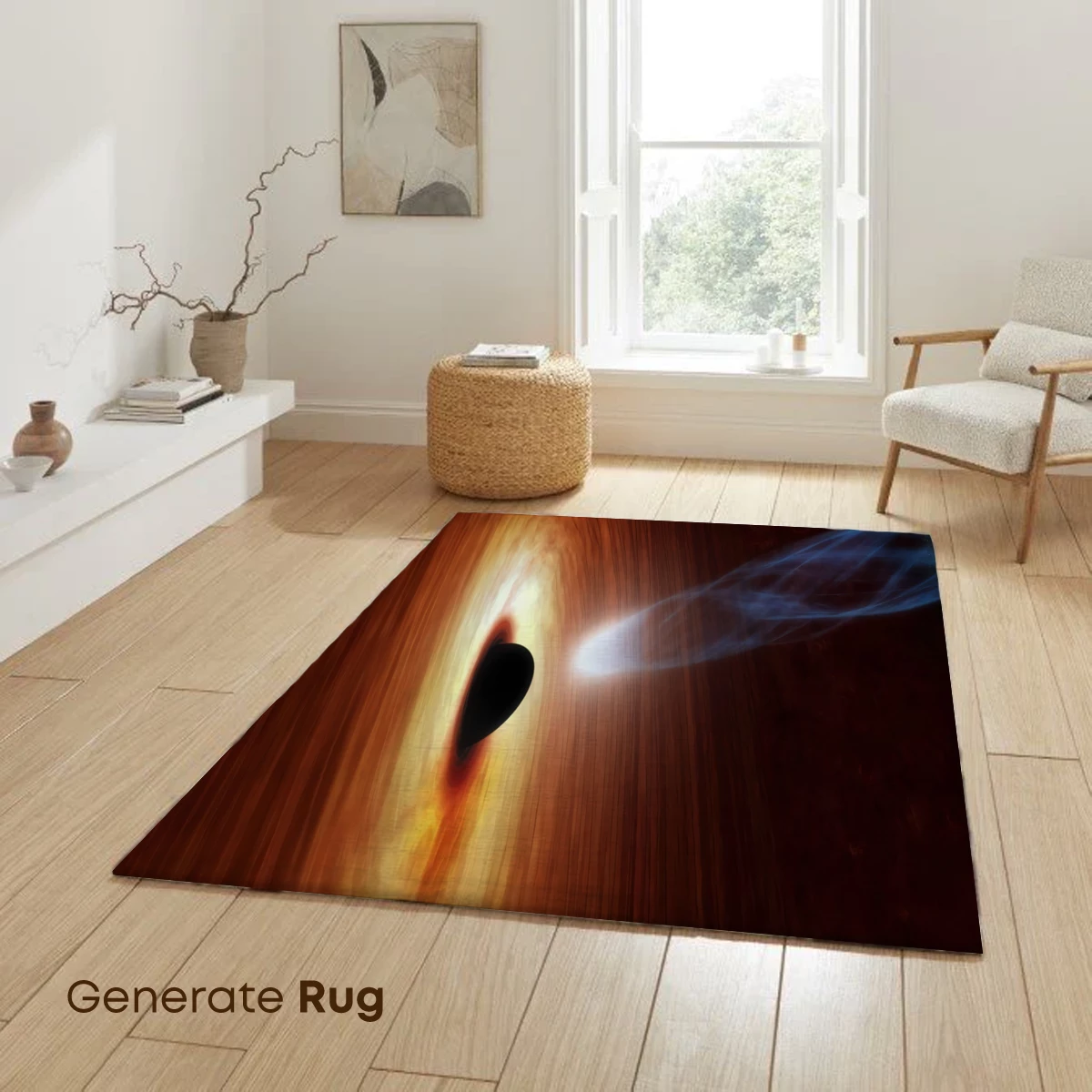 Cosmic Vortex: Black Hole's Dance with Light - Image 6