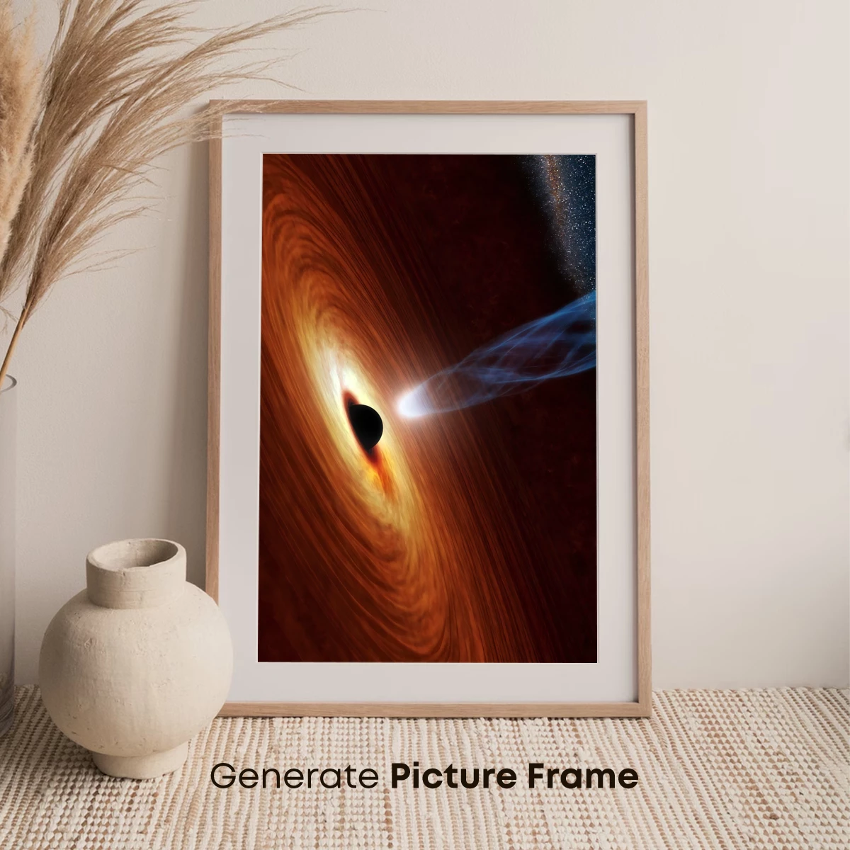 Cosmic Vortex: Black Hole's Dance with Light - Image 7