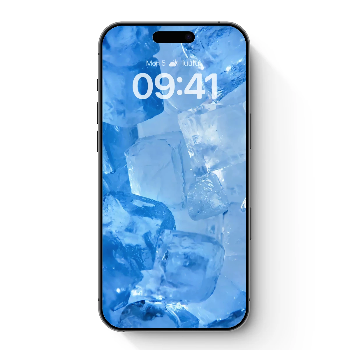 Crystal Ice Cubes: Frosty Blue Serenity