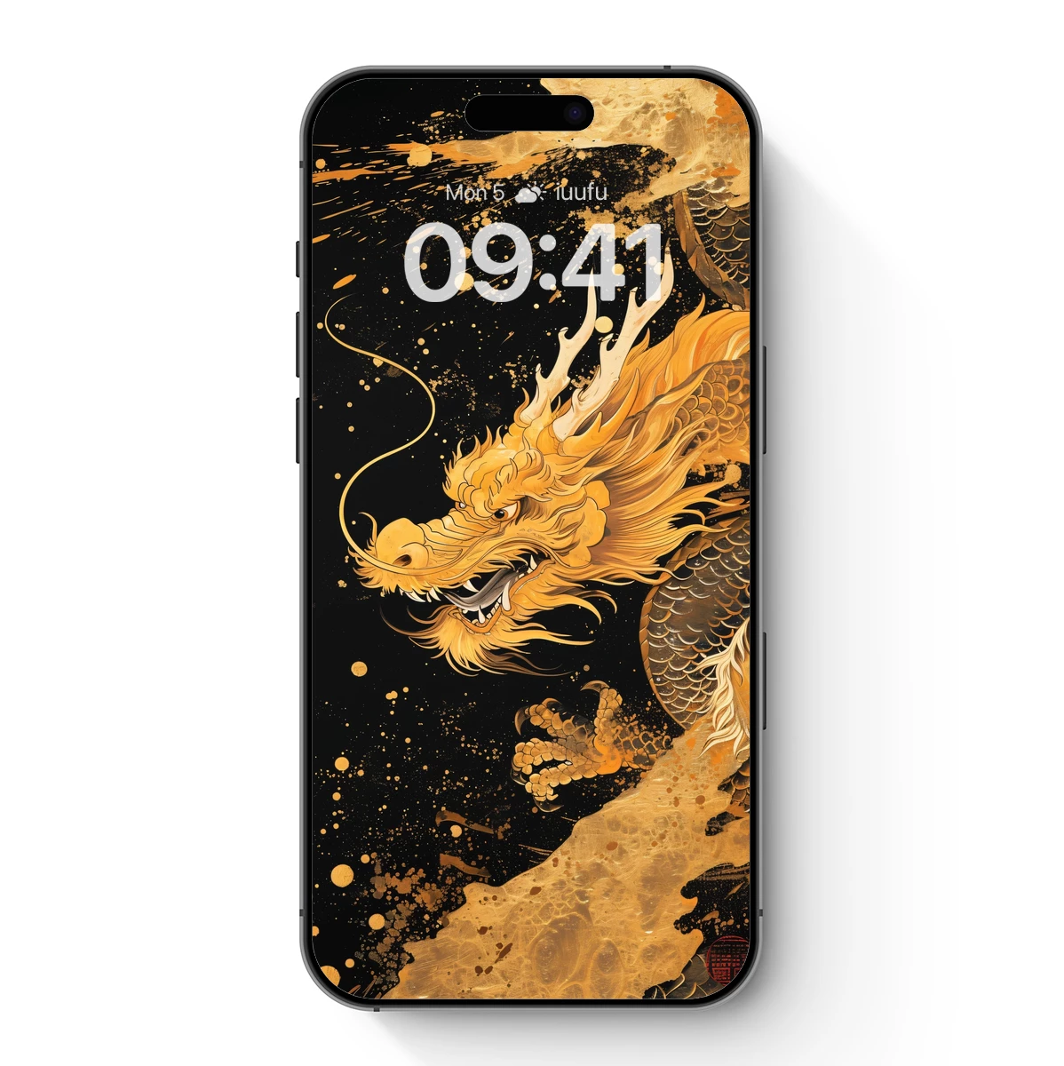 Golden Dragon's Inferno: Mythical Fury in Motion