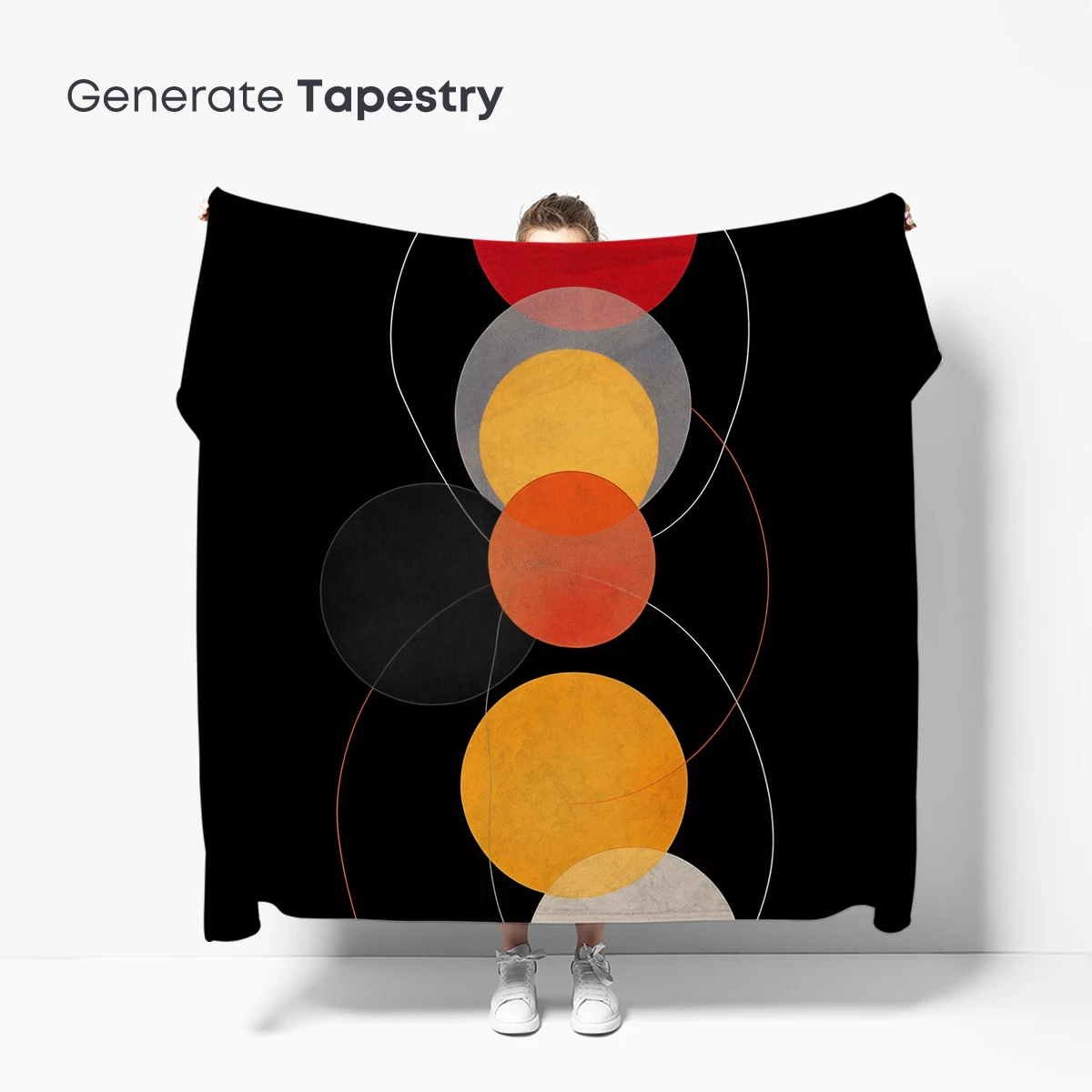 Geometric Harmony: Interlocking Circles in Warm Tones - Image 5