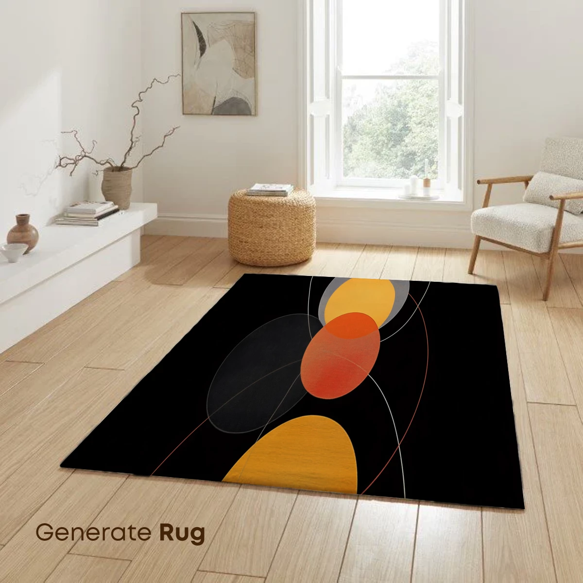 Geometric Harmony: Interlocking Circles in Warm Tones - Image 6