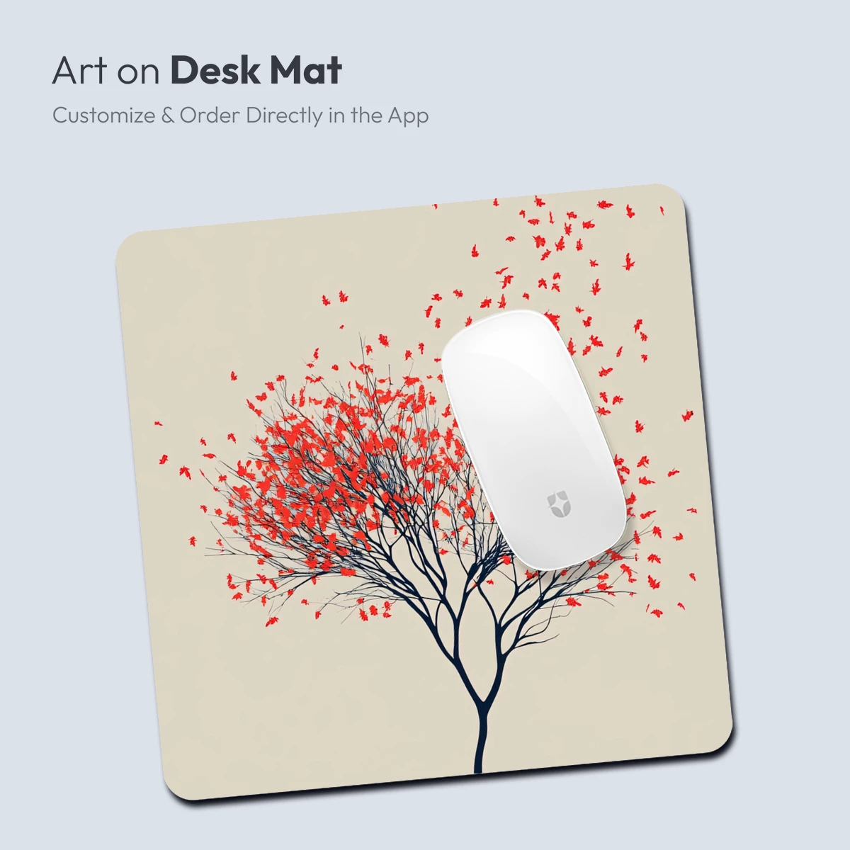 Autumn's Whisper: Tree of Falling Leaves - Image 3