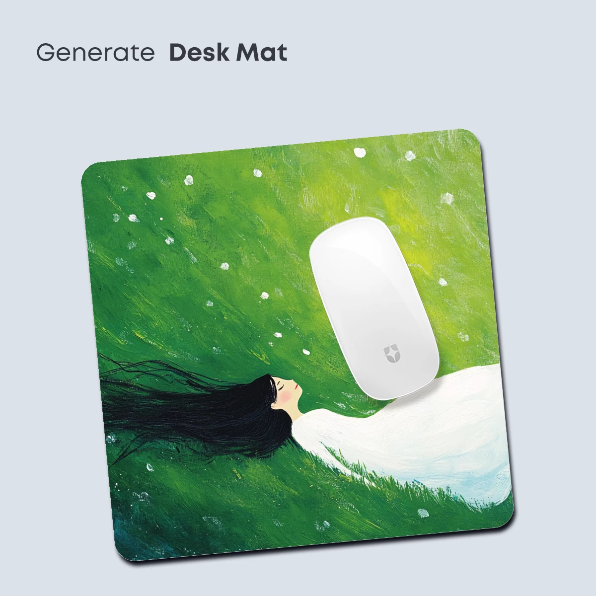 Ethereal Dreamer in Verdant Waves - Image 4