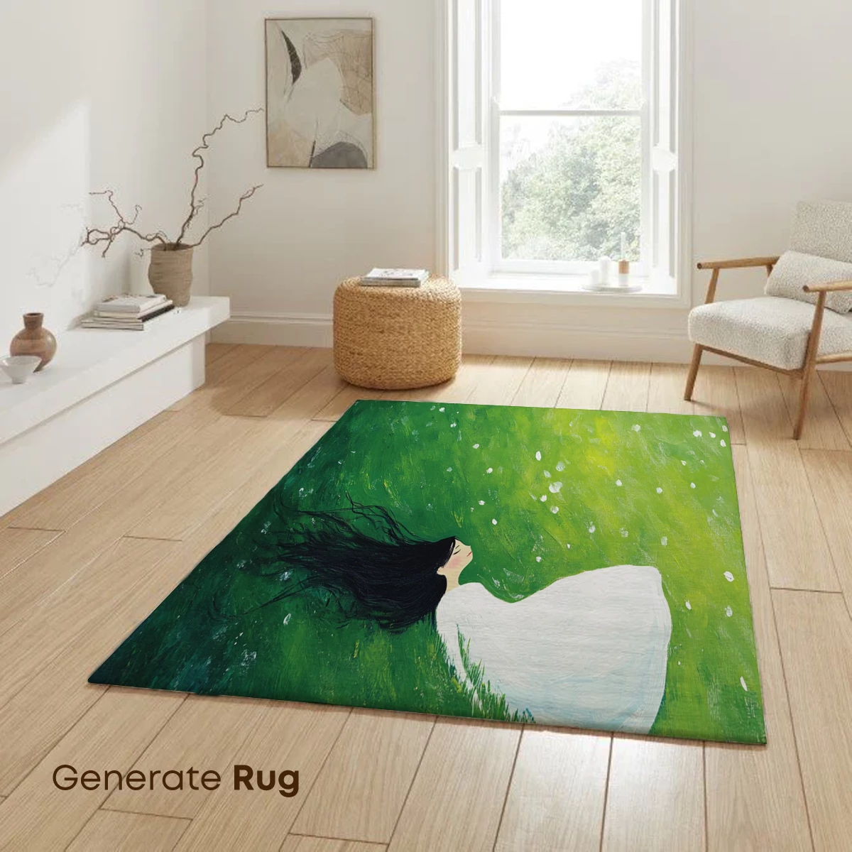 Ethereal Dreamer in Verdant Waves - Image 6