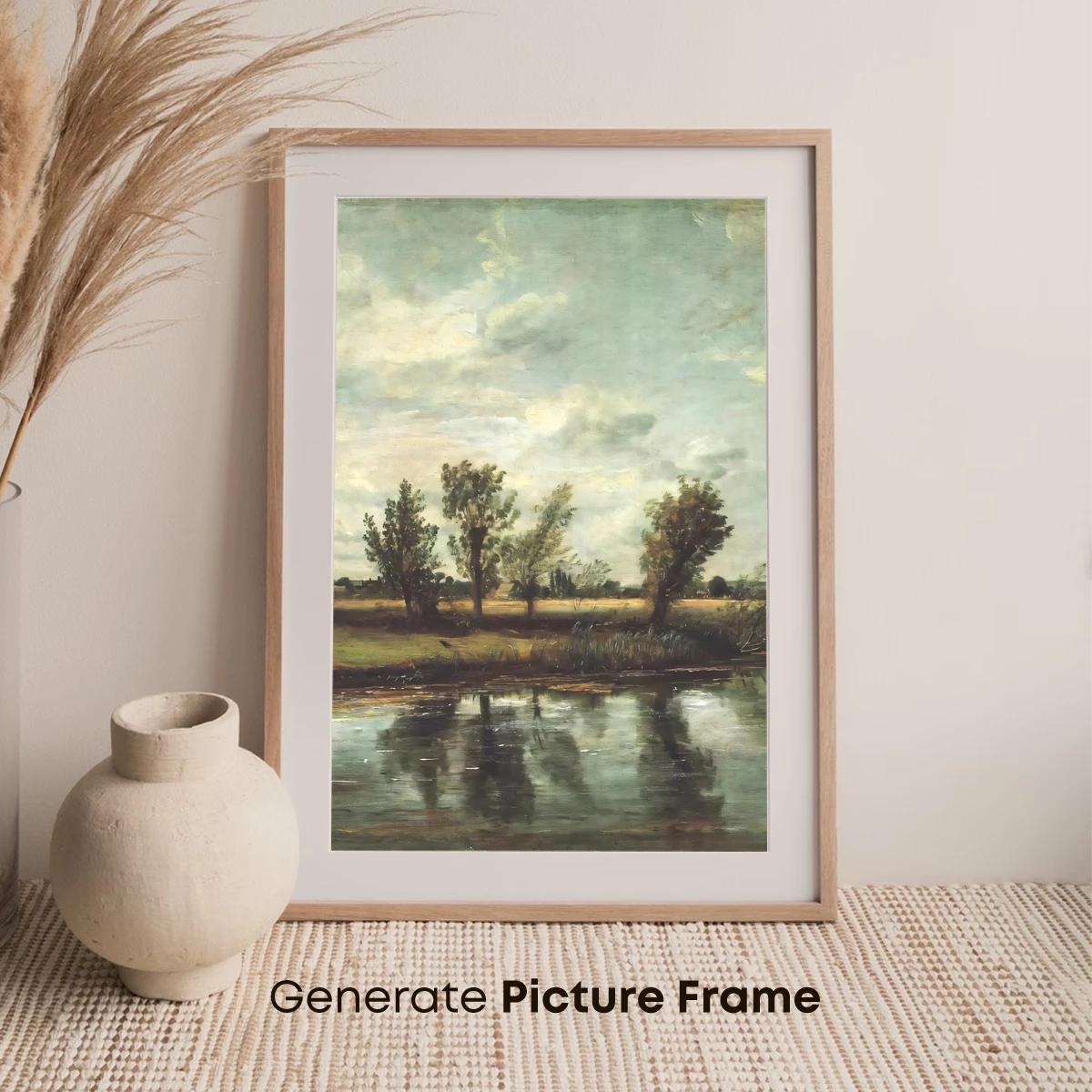 Impressionist Riverbank: Serene Reflections in Nature's Embrace - Image 7