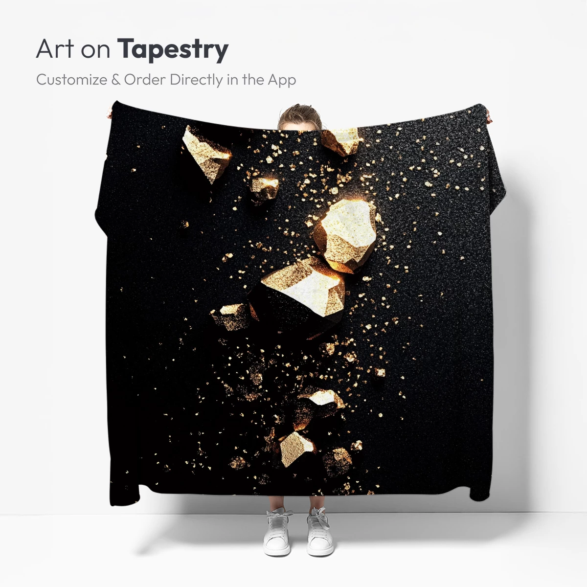 Golden Shard Symphony: Elegance in Fragmentation - Image 5