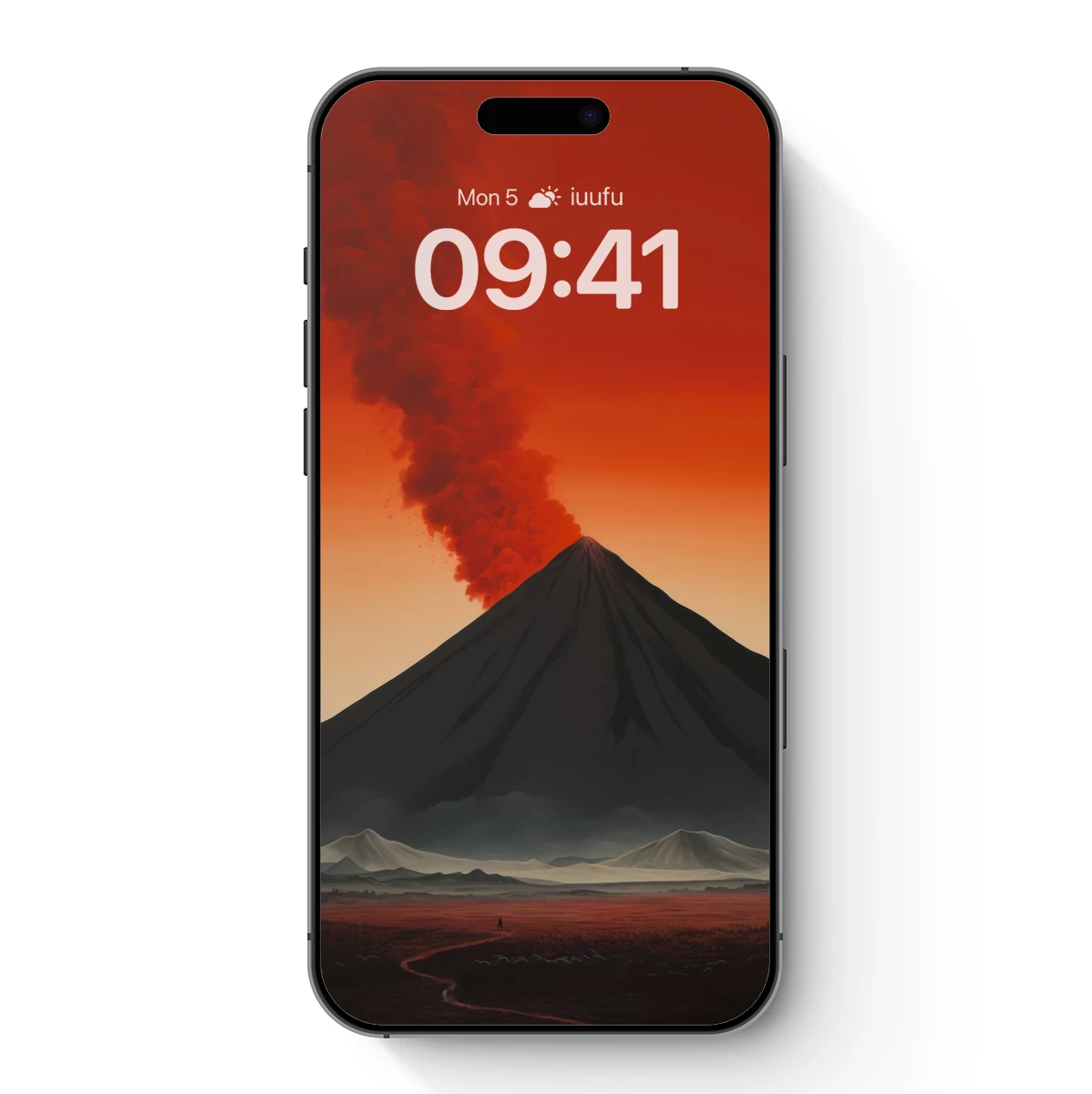 Erupting Volcano at Dusk: A Fiery Odyssey