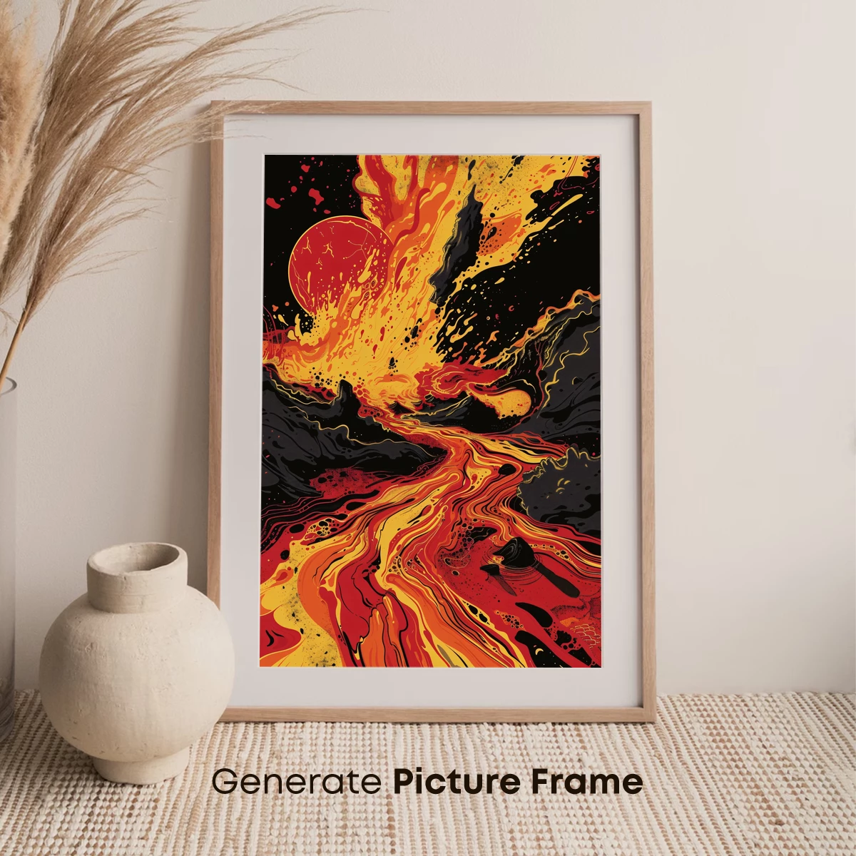 Inferno Eruption: Lava Flow Art - Image 7
