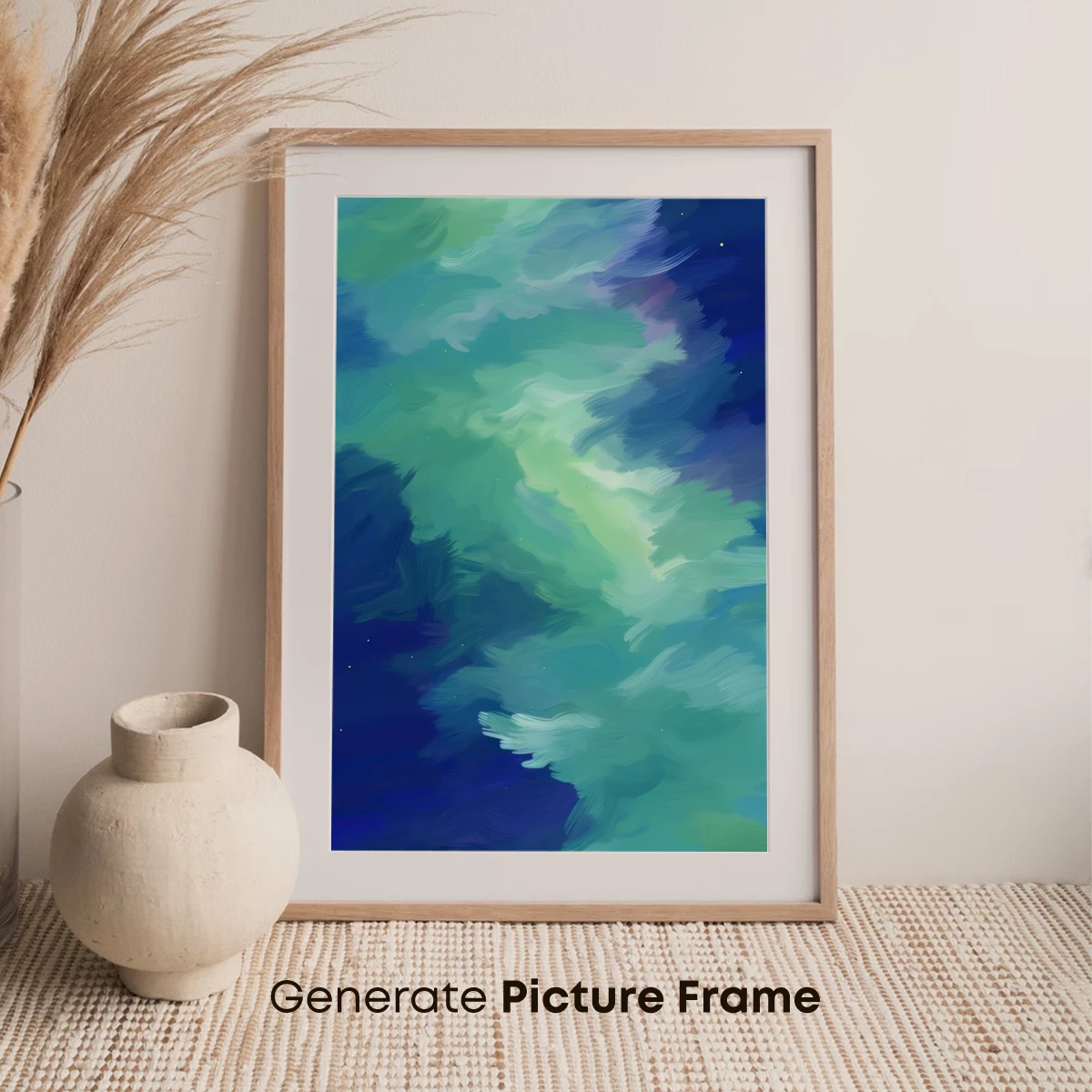 Aurora's Whisper: Ethereal Clouds in Teal and Blue - Image 7