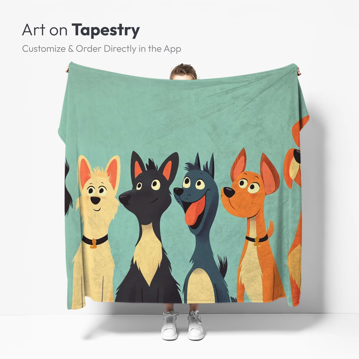 Canine Crew: Whimsical Dogs in Vibrant Harmony - Image 5