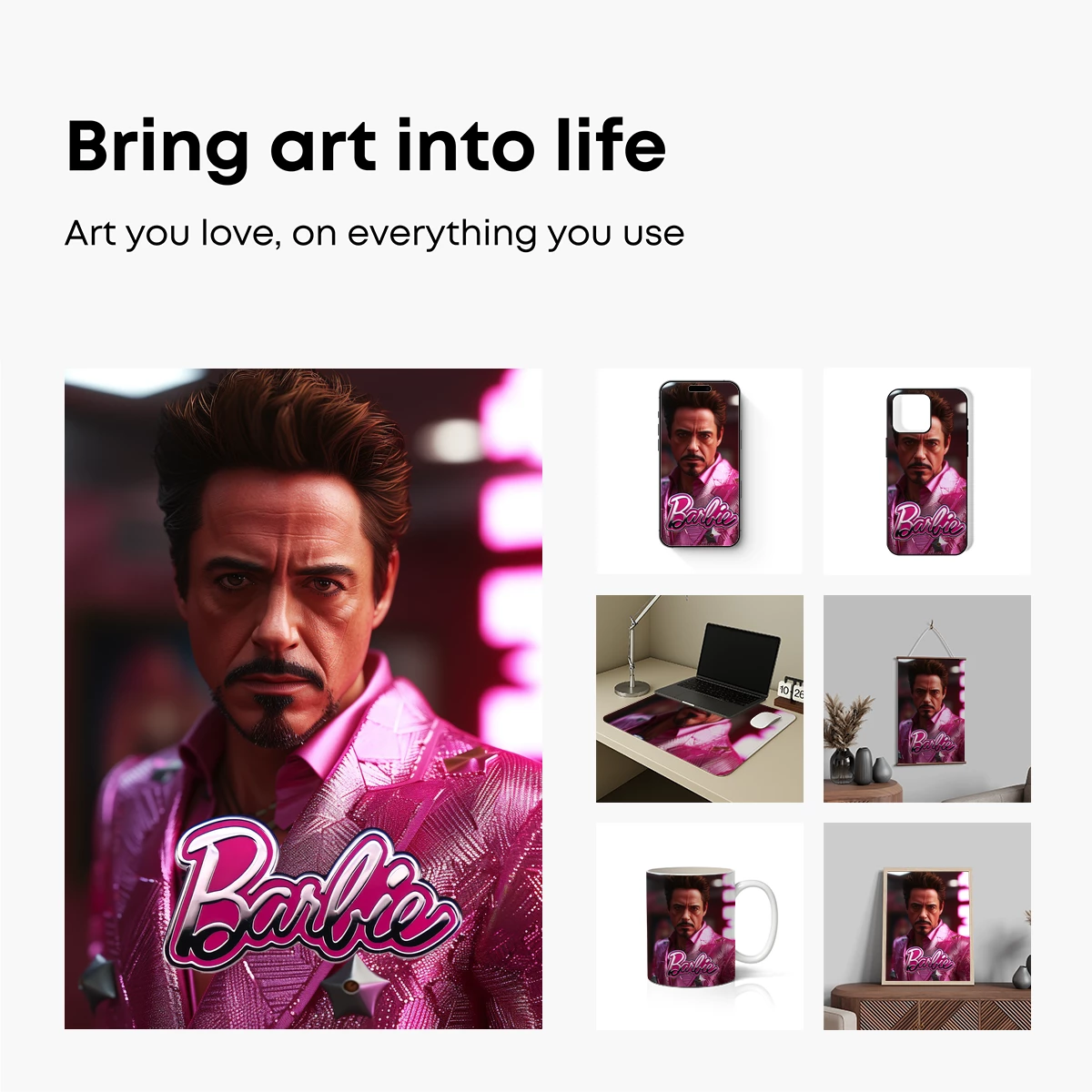Barbie-Style Iron Man: A Pink Metallic Fusion - Image 2