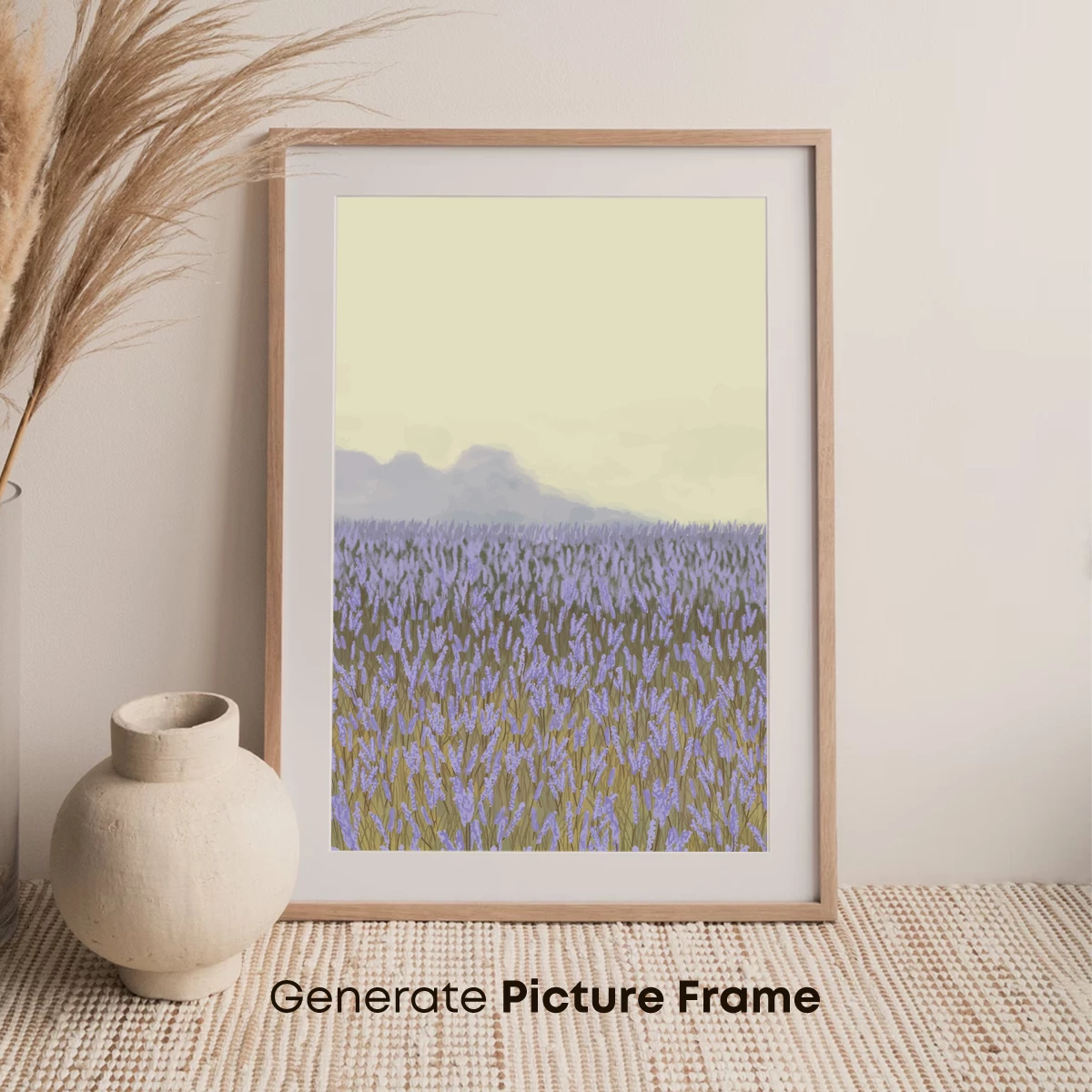 Lavender Fields Under Misty Skies - Image 7