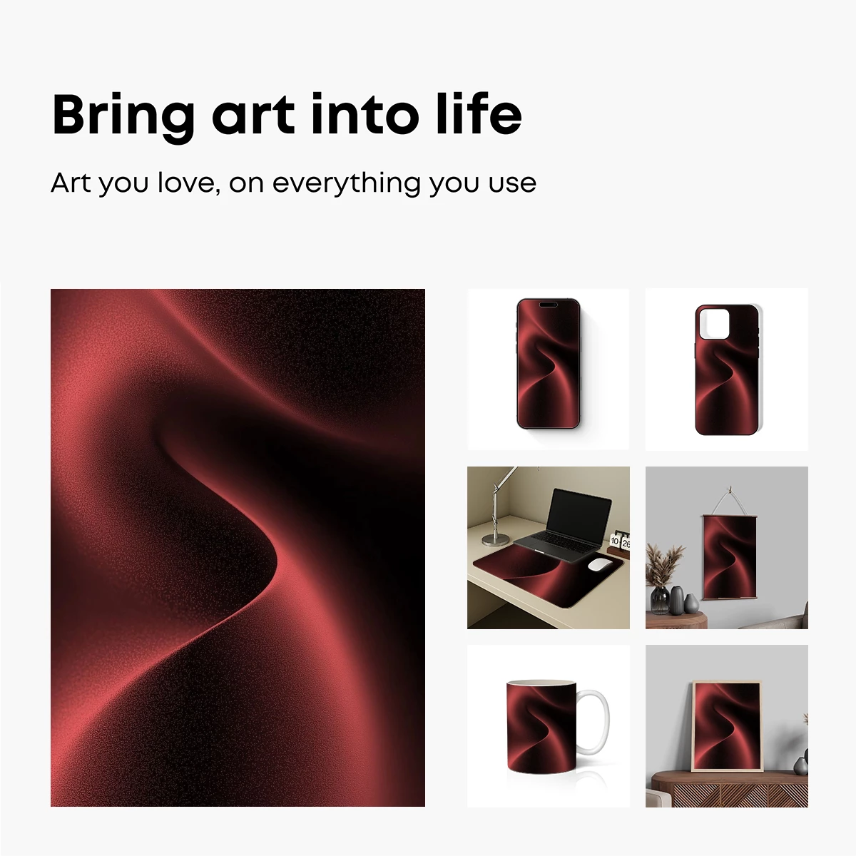 Crimson Dunes: A Symphony of Shadows and Light - Image 2