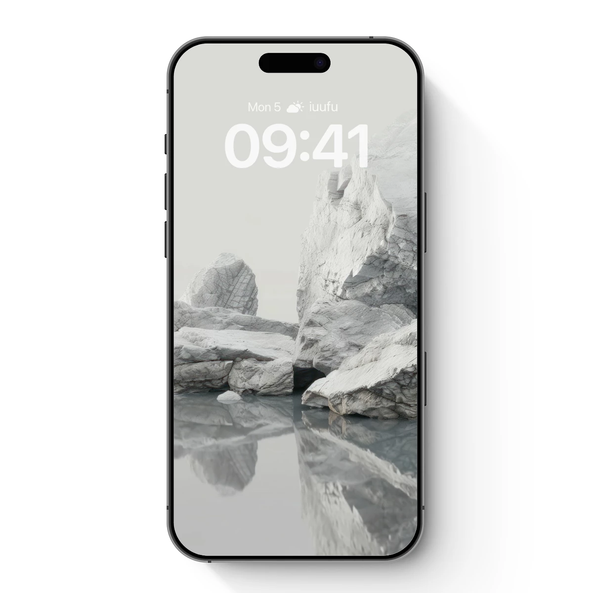 Eternal Ice Reflections: A Monochrome Odyssey