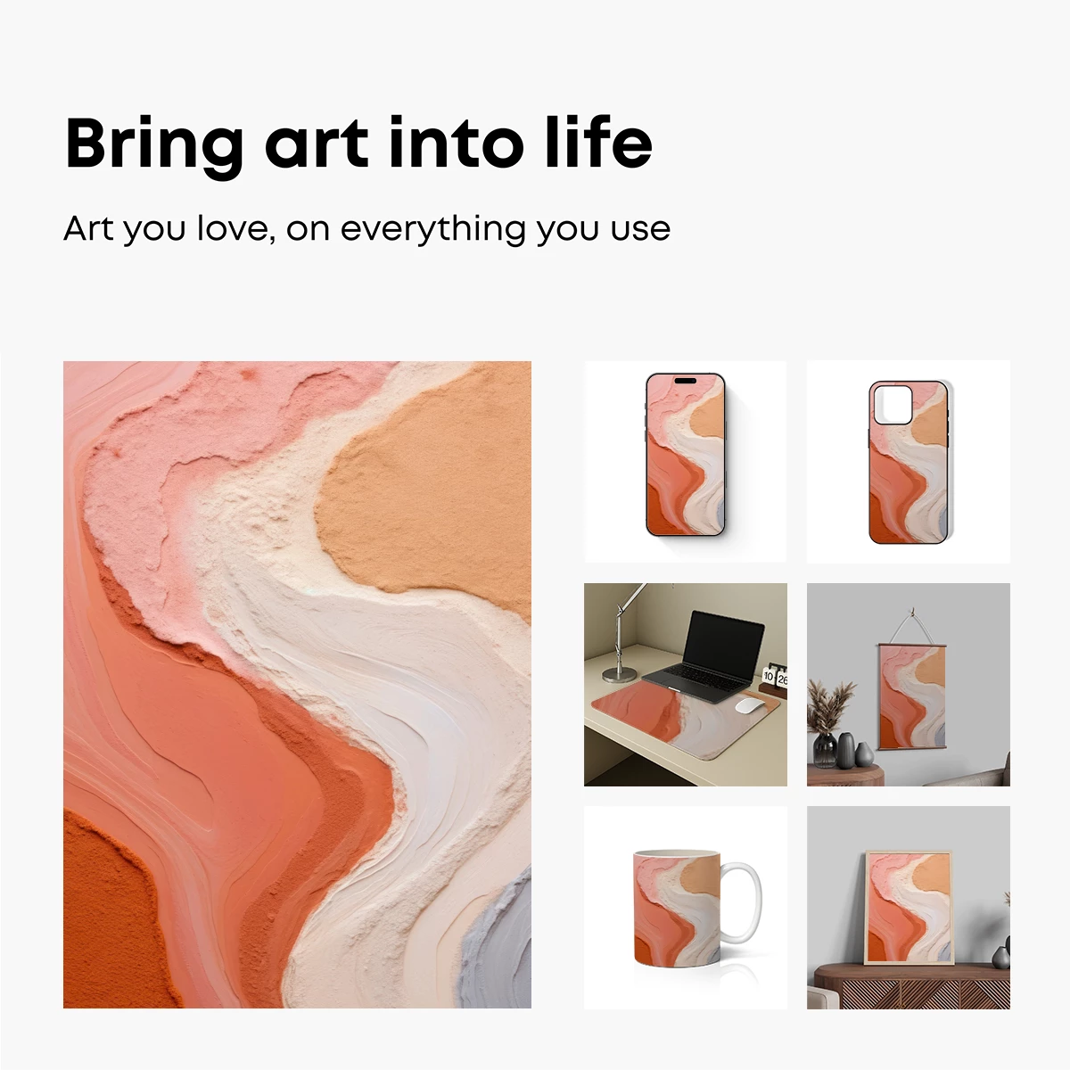 Abstract Terracotta Flow - Image 2