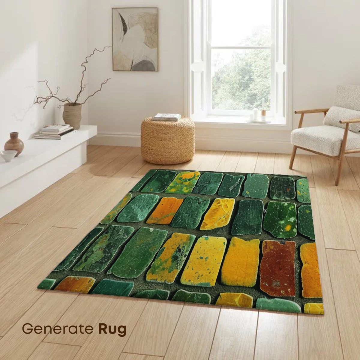 Mosaic Verde: Nature's Palette in Tiles - Image 6