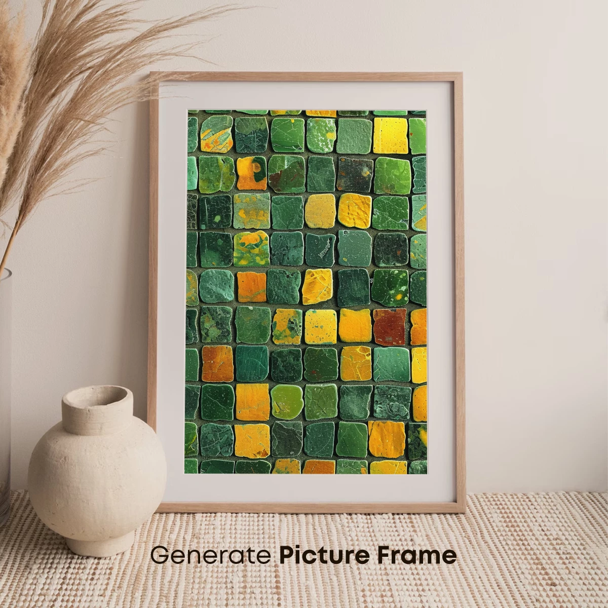 Mosaic Verde: Nature's Palette in Tiles - Image 7