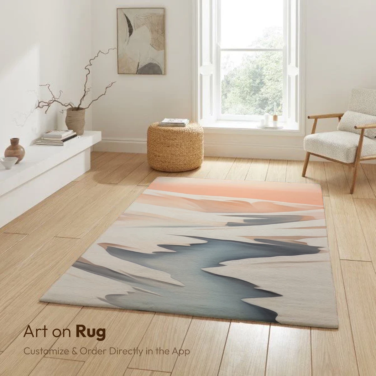 Desert Stream: Minimalist Oasis - Image 6