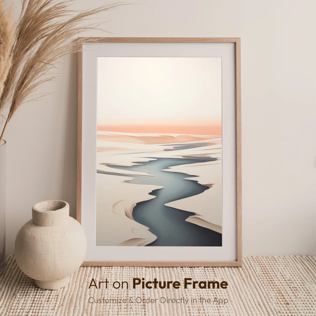 Desert Stream: Minimalist Oasis - Image 7