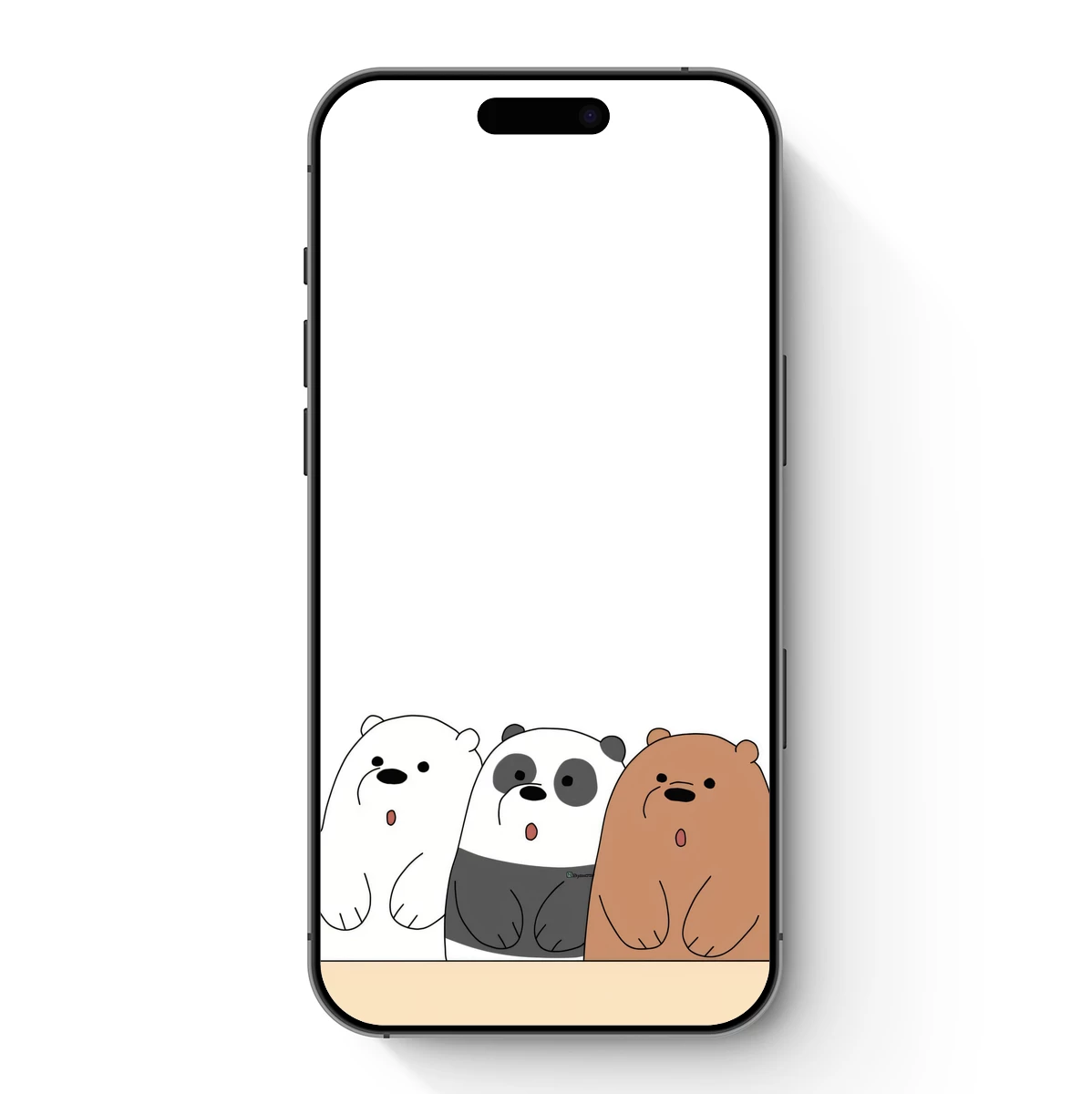 Cute Trio of Bears: Minimalist Cartoon Charm Cute Trio of Bears: Minimalist Cartoon Charm